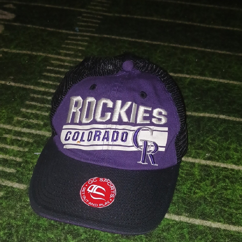Colorado Rockies Men's Mesh Snapback Trucker Hat Cap New W Tags NWT 100% Authent